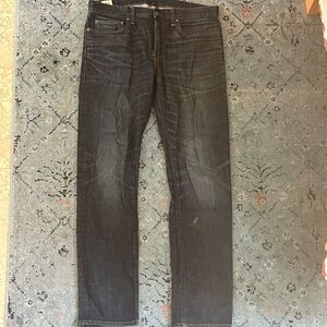 J. Crew Men's Dark Blue Slim Straight Jeans